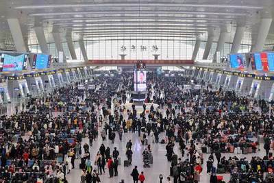 長(zhǎng)三角鐵路春節(jié)假期客流量創(chuàng)新高，同比增長(zhǎng)近三成